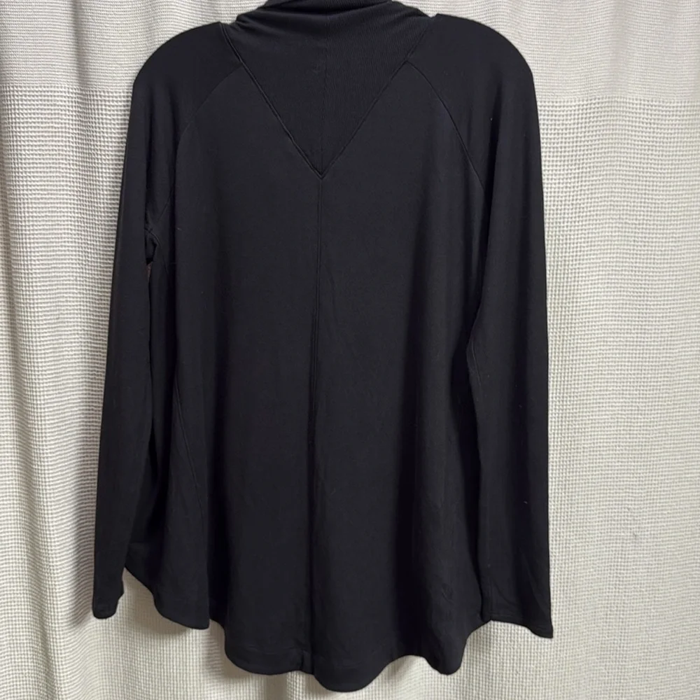 Athleta Nirvana Wear Two Ways Wrap, Black SZ XS #416969 yoga ballet workout - Picture 5 of 6